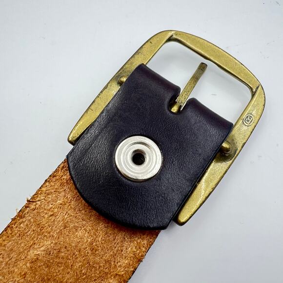 Vintage 80s Rusty Wallace Nascar Hand Tooled Leather Belt Size Medium Handmade - Picture 9 of 10